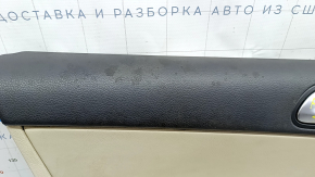 Door trim card front left VW Tiguan 09-17 beige with beige insert leather, FENDER, armrest leather, for dry cleaning