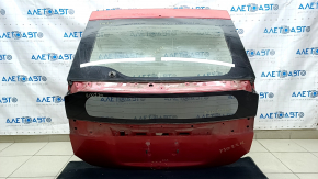 Naked trunk door with glass Toyota Prius 30 10-15 red 3R3, with two glasses, dented