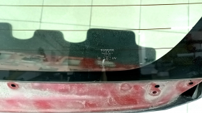 Naked trunk door with glass Toyota Prius 30 10-15 red 3R3, with two glasses, dented