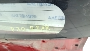 Naked trunk door with glass Toyota Prius 30 10-15 red 3R3, with two glasses, dented