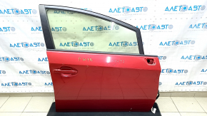 Door assembly front right Toyota Prius 30 10-15 keyless, red 3R3, butt, chips