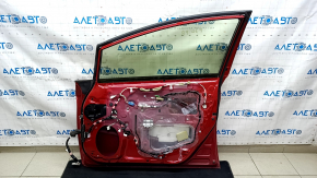 Door assembly front right Toyota Prius 30 10-15 keyless, red 3R3, butt, chips