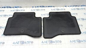 Set of mats Kia Niro 17- HEV, PHEV black, cloth, for cleaning