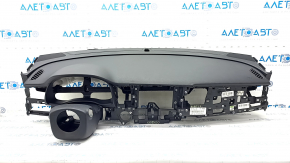 Torpedo front panel with AIRBAG Kia Niro 17-19 HEV black, without central speaker, rusty pyropatron