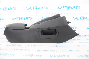 Central console armrest and cup holders Polestar 2 21- armrest leather black, dry cleanable