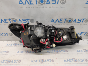Front left headlight complete Lexus GS350 07-11 xenon, for headlight washer, with nozzle mount and frame, for polishing, broken mount