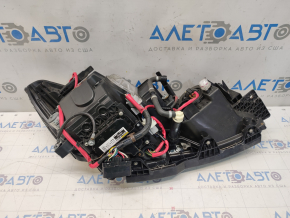 Front left headlight complete Lexus GS350 07-11 xenon, for headlight washer, with nozzle mount and frame, for polishing, broken mount