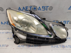 Front right headlight complete Lexus GS350 07-11 xenon, for headlight washer, with nozzle mount and frame, for polishing