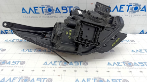 Front left headlight complete Kia Niro 17-19 HEV, PHEV with bracket, halogen, LED DRL, seal peeled off, varnish peeled off