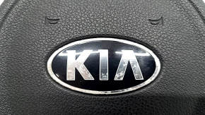 Airbag in the steering wheel driver Kia Niro 17-22 black, rusty pyropatron, scratches on the emblem