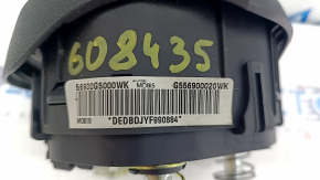 Airbag in the steering wheel driver Kia Niro 17-22 black, rusty pyropatron, scratches on the emblem