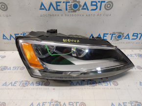 Headlight front right VW Jetta 11-16 naked USA halogen, sand, web, DEPO