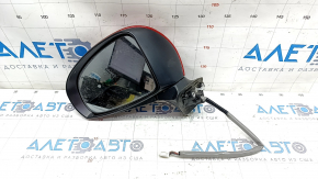 Side mirror left Toyota Prius 30 10-15 5 pins, red
