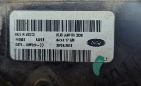 Headlight front right Ford Fusion mk5 13-16 sand, chips