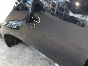 Quarter wing rear left VW Tiguan 09-17 on the body, black, dented, bumps
