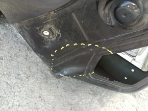Quarter wing rear left VW Tiguan 09-17 on the body, black, dented, bumps