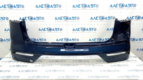Bare rear bumper Kia Niro 17-19 HEV, PHEV without parking sensors, blue C3U, broken reflector mounts