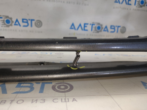 Front bare bumper Ford Fusion mk5 13-16 without parking sensors, graphite UJ, scratches, broken bar, pressed, broken mount