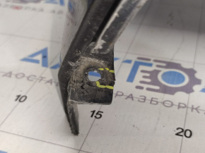Front bare bumper Ford Fusion mk5 13-16 without parking sensors, graphite UJ, scratches, broken bar, pressed, broken mount