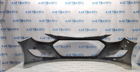 Front bumper bare Hyundai Sonata 11-15 hybrid, white WHC, scratches