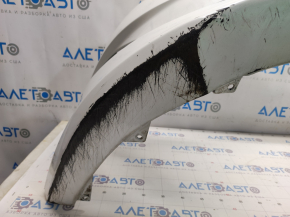 Front bumper bare Hyundai Sonata 11-15 hybrid, white WHC, scratches