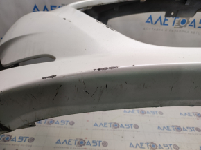 Front bumper bare Hyundai Sonata 11-15 hybrid, white WHC, scratches