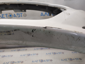 Front bumper bare Hyundai Sonata 11-15 hybrid, white WHC, scratches