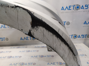 Front bumper bare Hyundai Sonata 11-15 hybrid, white WHC, scratches