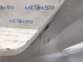Front bumper bare Hyundai Sonata 11-15 hybrid, white WHC, scratches