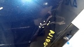 Bare front bumper Kia Niro 17-19 HEV, PHEV without parking sensors, blue, torn, pressed, scratches, broken fastening