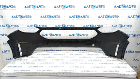 Bare front bumper Kia Niro 17-19 HEV, PHEV without parking sensors, blue, torn, pressed, scratches, broken fastening