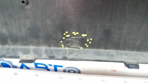 Bare front bumper Kia Niro 17-19 HEV, PHEV without parking sensors, blue, torn, pressed, scratches, broken fastening