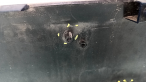 Bare front bumper Kia Niro 17-19 HEV, PHEV without parking sensors, blue, torn, pressed, scratches, broken fastening