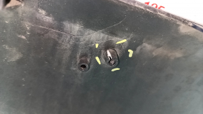 Bare front bumper Kia Niro 17-19 HEV, PHEV without parking sensors, blue, torn, pressed, scratches, broken fastening