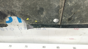 Front bumper protection Toyota Prius 30 13-15 rest, worn, cracks, breaks, non-factory hole