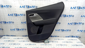 Door trim card rear right Kia Niro 17-22 HEV, PHEV black, matte gray insert, without heating, scratches, for dry cleaning