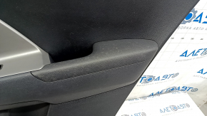 Door trim card rear right Kia Niro 17-22 HEV, PHEV black, matte gray insert, without heating, scratches, for dry cleaning