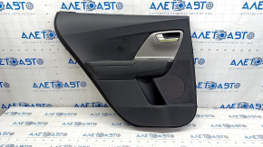 Door trim card rear left Kia Niro 17-22 HEV, PHEV black, matte gray insert, without heating, for dry cleaning, scratch