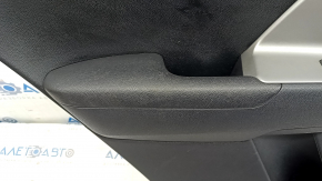 Door trim card rear left Kia Niro 17-22 HEV, PHEV black, matte gray insert, without heating, for dry cleaning, scratch