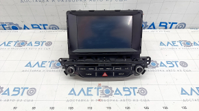 Radio tape recorder with monitor and control Kia Niro 17-19 HEV, PHEV chrome on slider