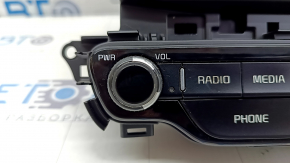 Radio tape recorder with monitor and control Kia Niro 17-19 HEV, PHEV chrome on slider