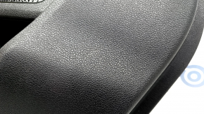 Door trim card rear left Kia Niro 17-22 HEV, PHEV black, matte gray insert, without heating, for dry cleaning, scratch