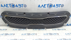 Radiator grill Kia Niro 17-19 HEV, PHEV without radar, chrome + black gloss, sand, scratches / scuffs on plastic