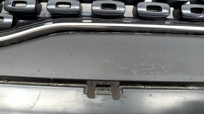 Radiator grill Kia Niro 17-19 HEV, PHEV without radar, chrome + black gloss, sand, scratches / scuffs on plastic