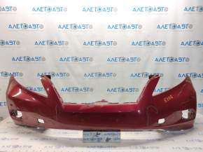 Bare front bumper Lexus RX350 10-12 prerest, red 3R1, painted, pressed, scratches