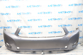 Front bumper bare Toyota Highlander 08-10 gray 9AG, scratches, bumps, scuffs