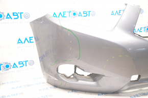 Front bumper bare Toyota Highlander 08-10 gray 9AG, scratches, bumps, scuffs