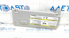 Left visor Jeep Cherokee KL 19 - gray, without hook, with backlight, HOMELINK, for dry cleaning