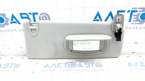 Right visor Jeep Cherokee KL 19 - gray, without hook, with backlight, for dry cleaning