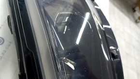 Front left headlight complete Jeep Cherokee KL 19- LED, sand, low beam does not work, turn signal does not work, varnish is swollen